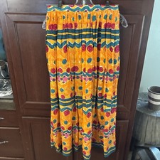 VTG Miss O By Oscar De La Renta Pleated Midi Aztec Skirt RUNS SMALL Size 6 Boho