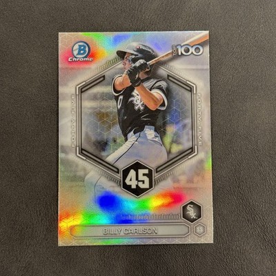 2026 Bowman Billy Carlson #BTP-45 Bowman Scouts' Top 100 Chicago White Sox