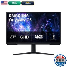 Samsung 27" Odyssey G5 G51F Gaming Monitor QHD 180Hz 1ms HDR10 - Black