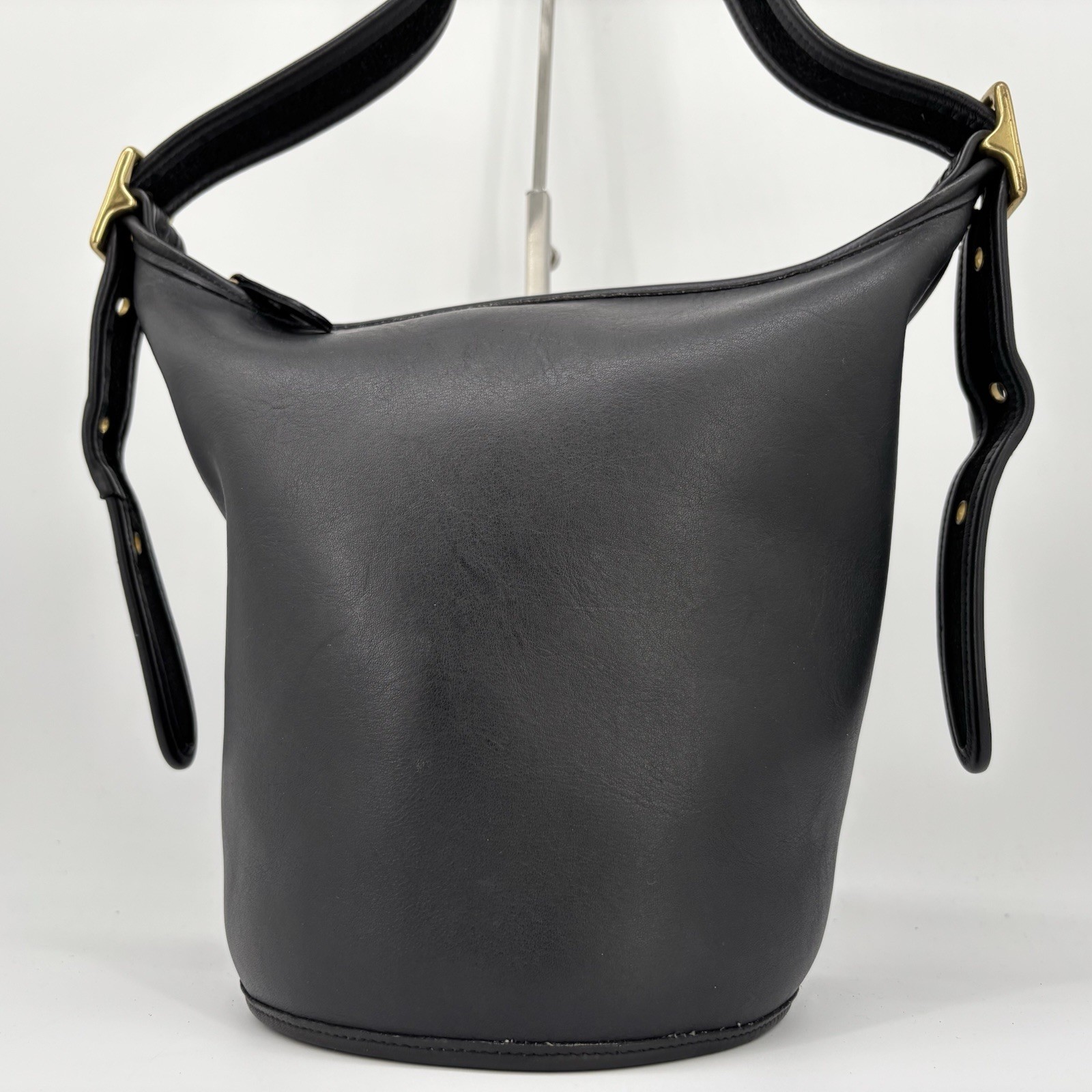 Vintage Coach 9953 Duffle Sac Bucket Shoulder Bag Crossbody Leather Japan Auth