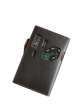 Custom Leather Case For SONY WM-D3 -BLACK