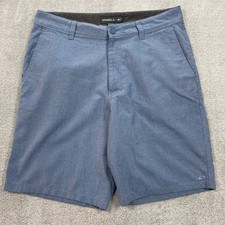 O'Neill Shorts Men 32 Blue Hybrid Walkshorts Heathered Stretch Quick Dry