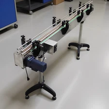 73.62''x3.94''Chain Plate Conveyor Belt for Assembly Line Height Adjustable 110V