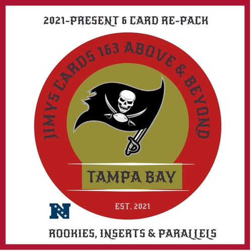 2021-Present Panini Football *Tampa Bay Buccaneer's* 6 card No Base Re-Pack