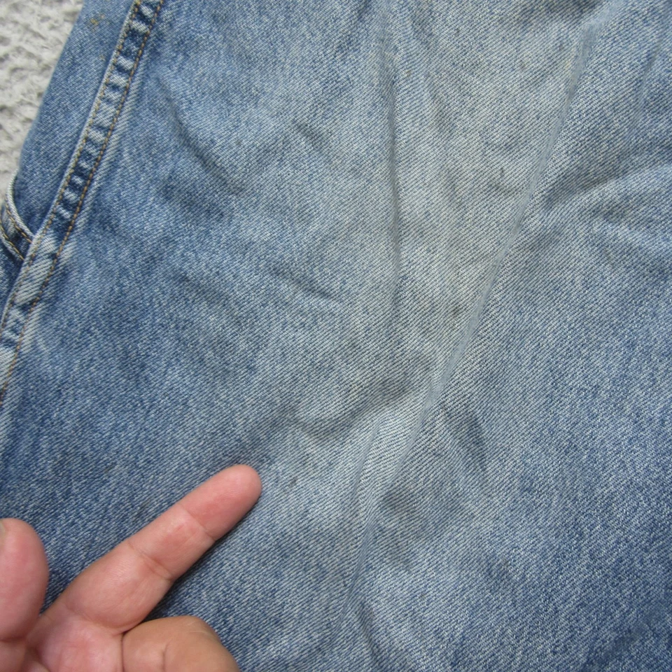 Pantalones Cortos Phat Farm Para Hombres 38 Azul Denim Carpintero Calce Relajado Jean Hip Hop Y2K Años 2000 Foto 4 de 4