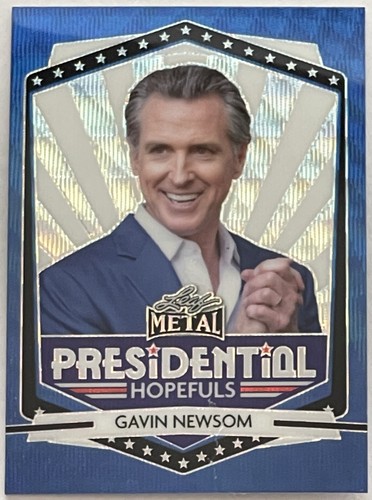 5 x 2023 Leaf GAVIN NEWSOM WAVE Prizm Zebra Snake Serial # MATCHED /4 /5 /6 /7 - Picture 3 of 10