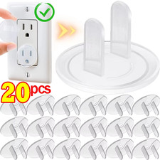 20pcs Baby Safety Outlet Covers Clear Electrical Socket Plug Protectors US