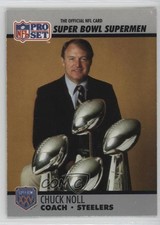 1990 Pro Set Super Bowl XXV Silver Anniversary Box Set Chuck Noll #29 HOF 1gl2