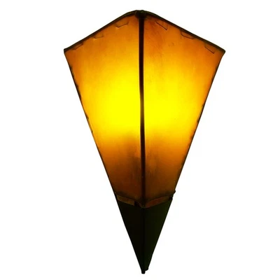 Lampe Murale Déco Marrakesch Orange 35 cm Main Boho Vintage WLL205 - Photo 1/4