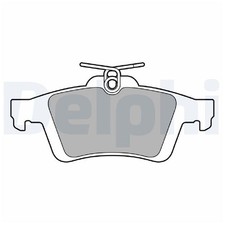 Satz Bremsbeläge Bremsklötze hinten für Ford Tourneo Transit | 833682