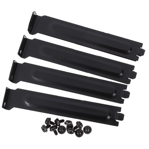 10 x Black PCI Chassis Slot Covers Bracket with Screws Blanking Pl.zhJ_bf - Afbeelding 7 van 12