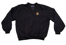 VTG Swingster Windbreaker Windshirt Lined Black Large Embroidered Chevy Trucks