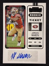 2022 Panini Contenders #204 Jordan Mason Rookie Ticket Autograph Auto