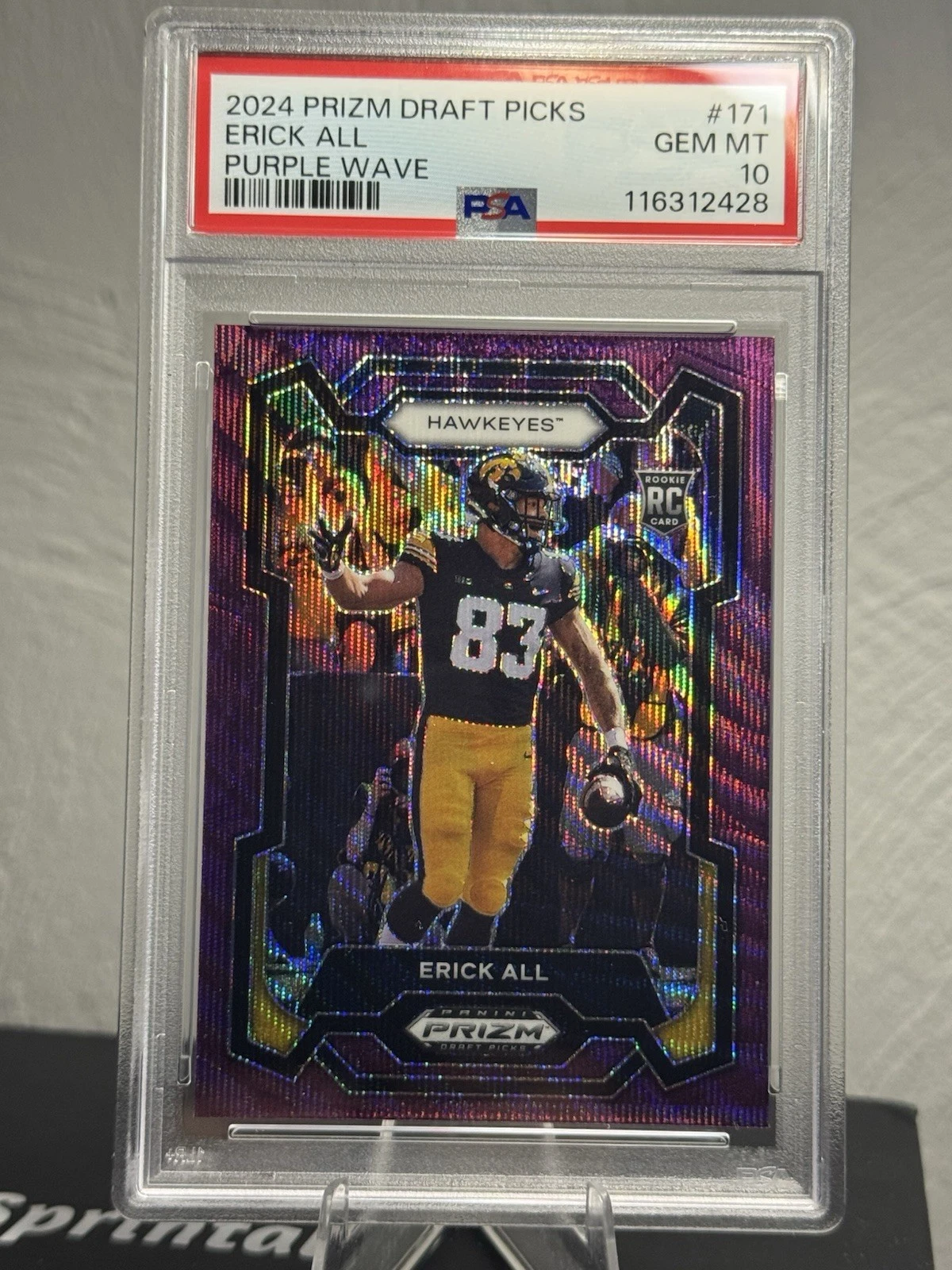 Erick All Panini Prizm Draft Picks #171 Purple Wave