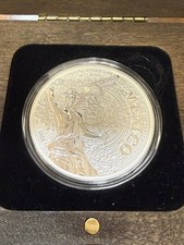 2022 Mexican Libertad 2 Oz Reverse Proof .999 Silver #194/500 In Wood Ogp W/coa 