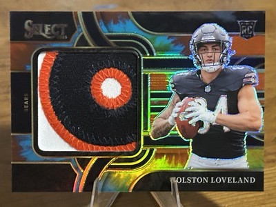 2025 Select Football Colston Loveland Rookie Jumbo Patch Tie-Dye