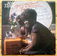 Koko Taylor From the Heart of a Woman  AL 4724 LP Signed Sleeve