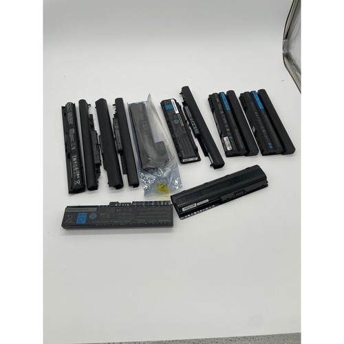 Lot of 11 Assorted Lithium Ion Laptop Batteries