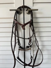 Futurity Knot Western Horse Bridle W/ Copper Snaffle Mouth Bit & Split Reins