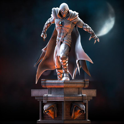 Moon Knight Fan Art Sculpture Model Kit size choices! Unpainted