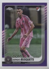 Sergio Busquets Chrome 2025 Purple Refractor /75 #88