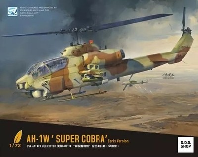 1/72 AH-1W Super Cobra Early Type Helicopter Model Kit DMO720020