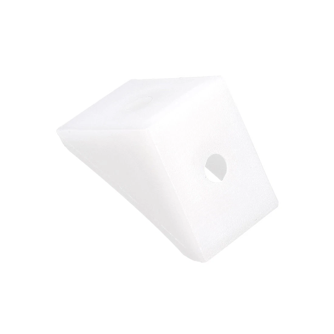QUARKZMAN 20 Piezas Escuadras De Esquina De Plástico - 90 Grados, 16.6x23.4mm, Con Tornillos - Para Armarios, Estanterías Y Muebles De Madera