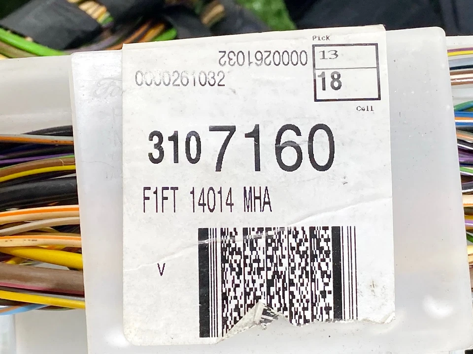 16-17 FORD FOCUS 2.0L FLOOR BODY CHASSIS WIRE WIRING HARNESS LOOM OEM - Image 3 of 3