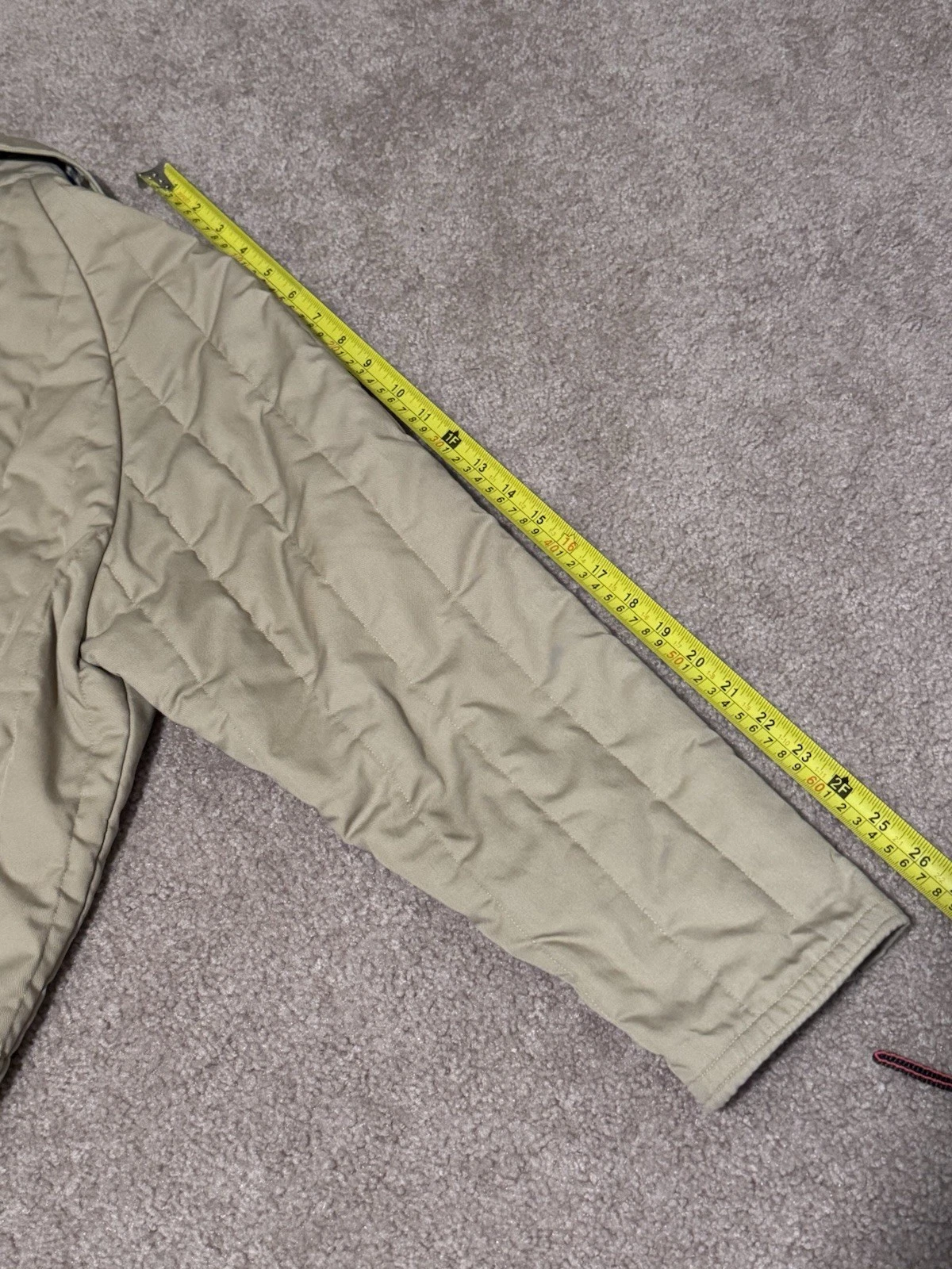 Vintage Aquascutum LondonMade in England Quilted JacketBeige Check Lined - product detail image 13