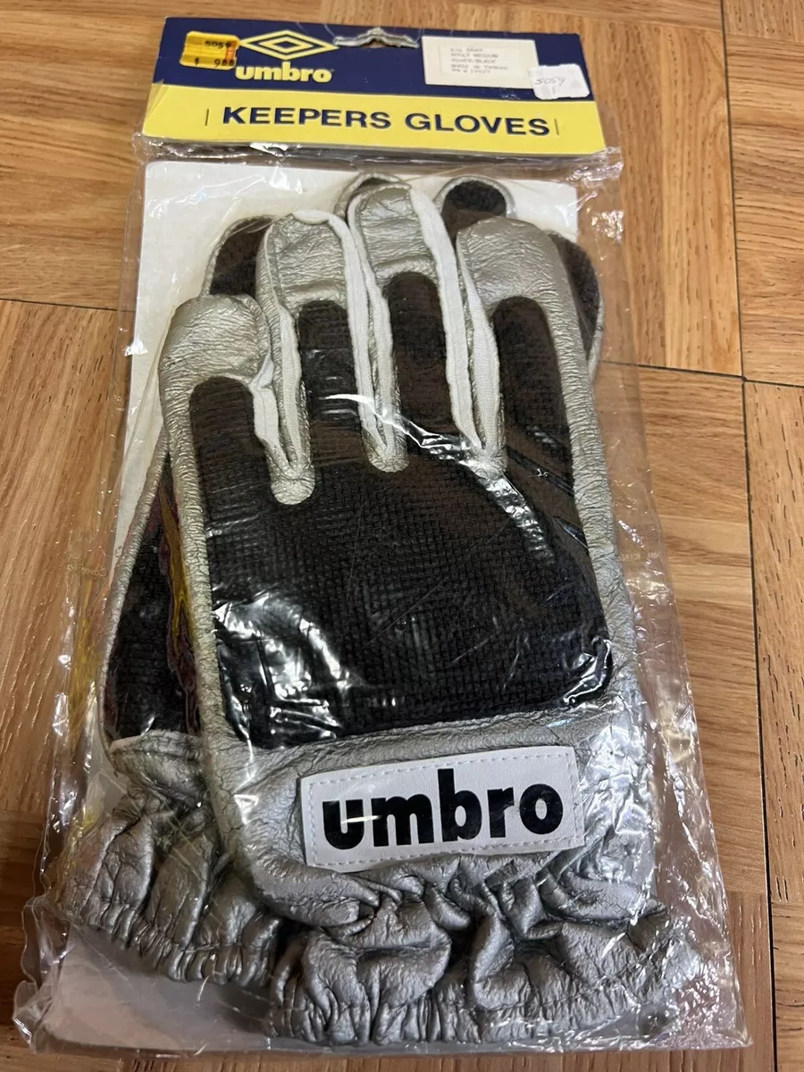 Beukende mond bevroren VTG🔥 UMBRO Soccer Vintage Goalkeeper Gloves Silver Black Made in Taiwan  Medium | eBay