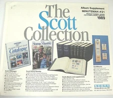 Scott 1989 Minuteman Supplement #21 for United States Stamps NOS