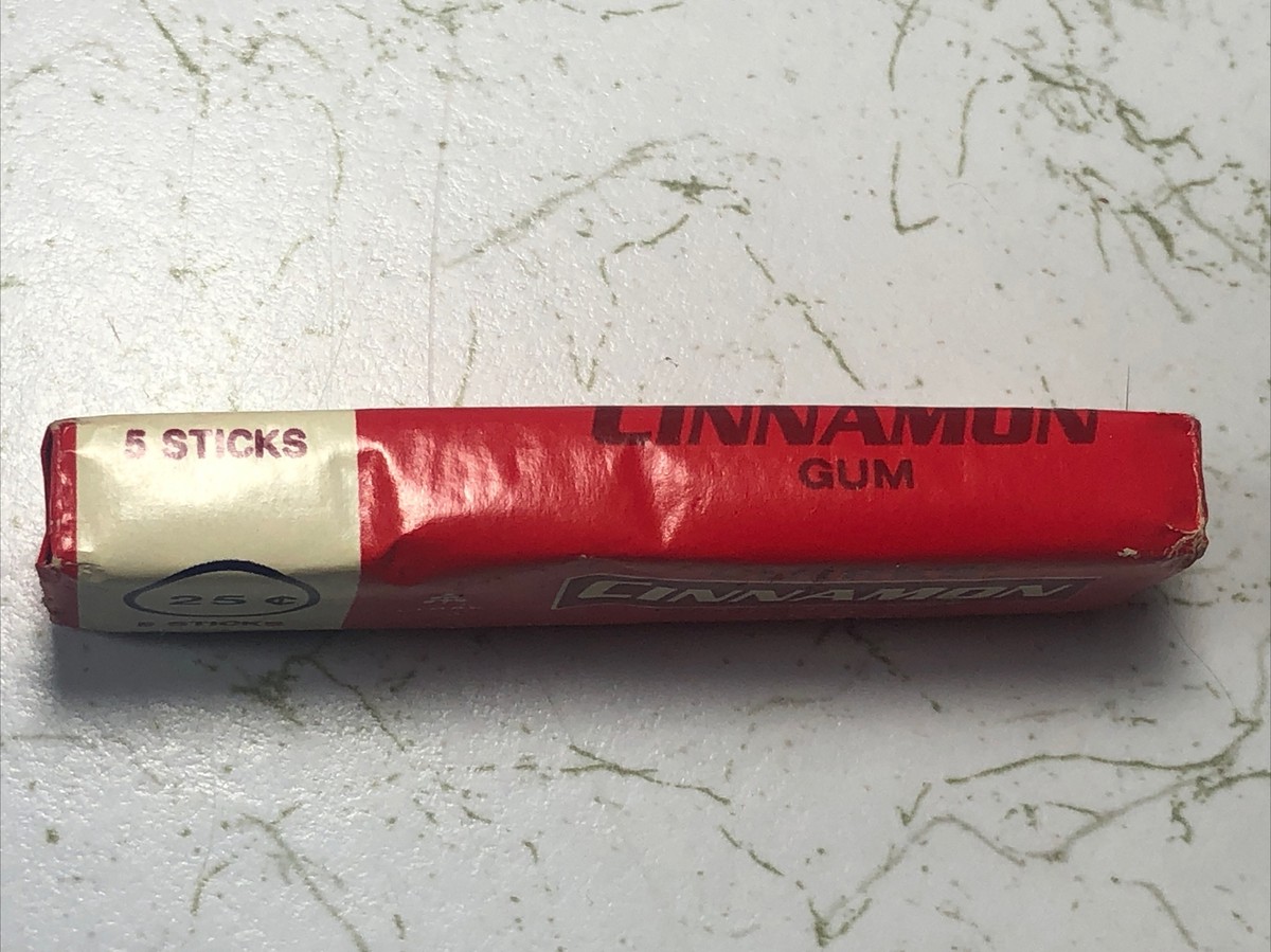 Vintage 1980's Clarks Hot Cinnamon Chewing Gum 25 Cents NOS Full