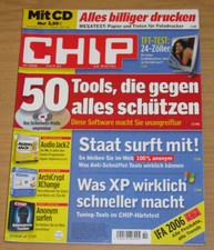 CHIP Magazin 10 2006, mit CD, guter Zustand Audiojack 2