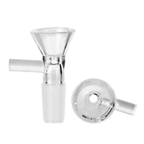 2x Glass Cone Piece With Handle Male 14mm Free shipping - Picture 2 of 2