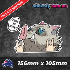 Inosuke Hashibara Sticker Funny Laptop Car Window Bumper 4x4 Decal ute