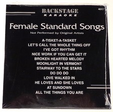 Backstage Karaoke Female Standard Songs 12 Song Disk CD 4017