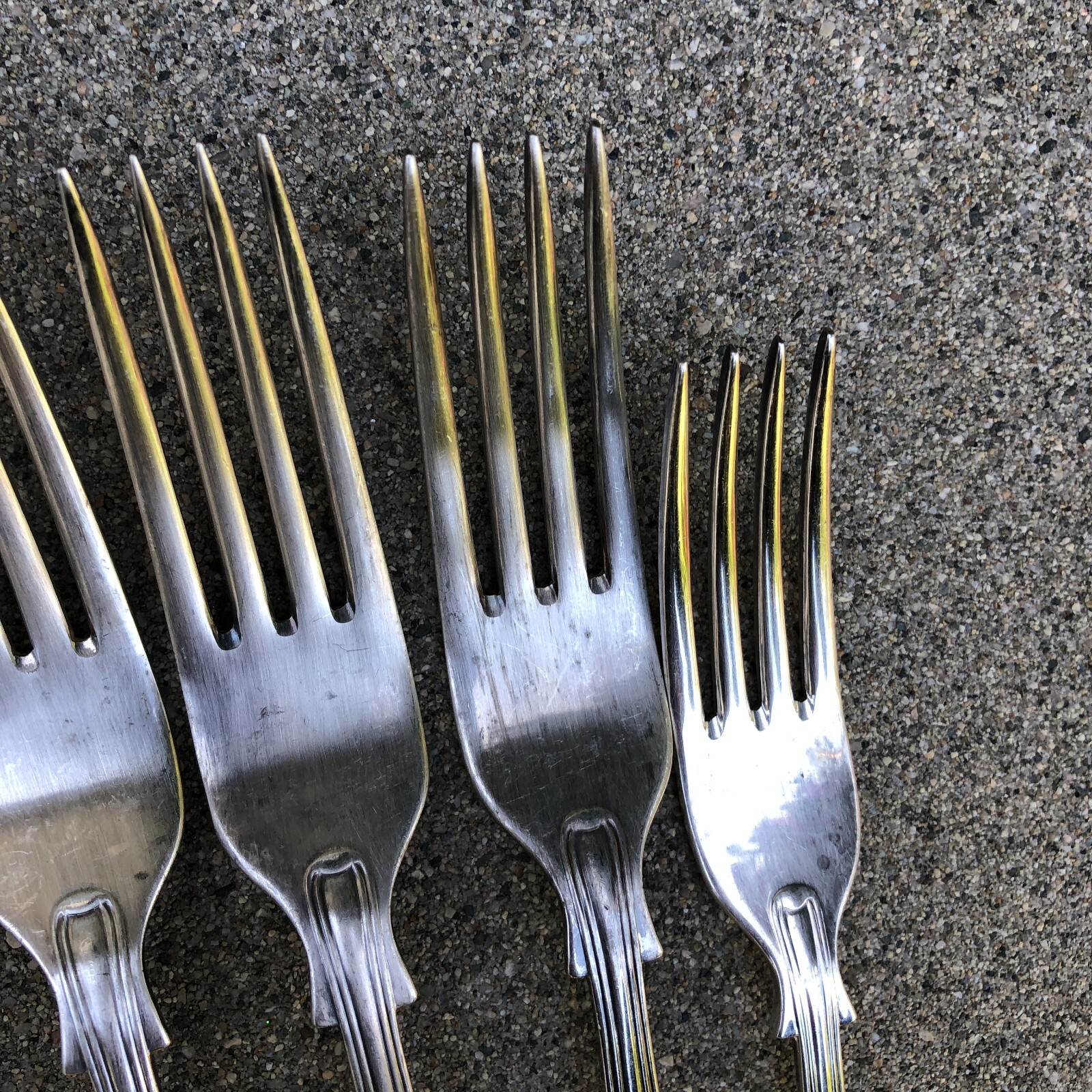 LOT OF 6 EPNS A1 SHEFFIELD ENGLAND Silver Plated Table Forks Kings