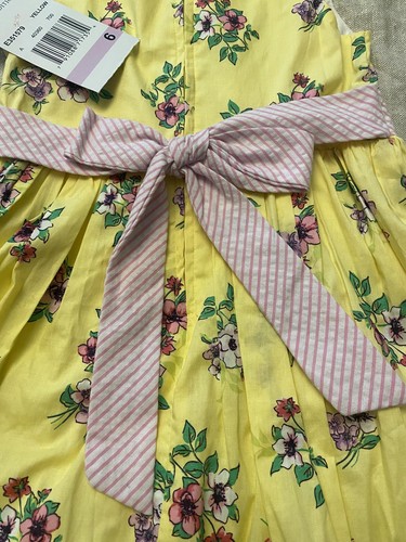 Rare Editions Yellow Floral Dress - Size 6 NWT - Picture 7 of 9