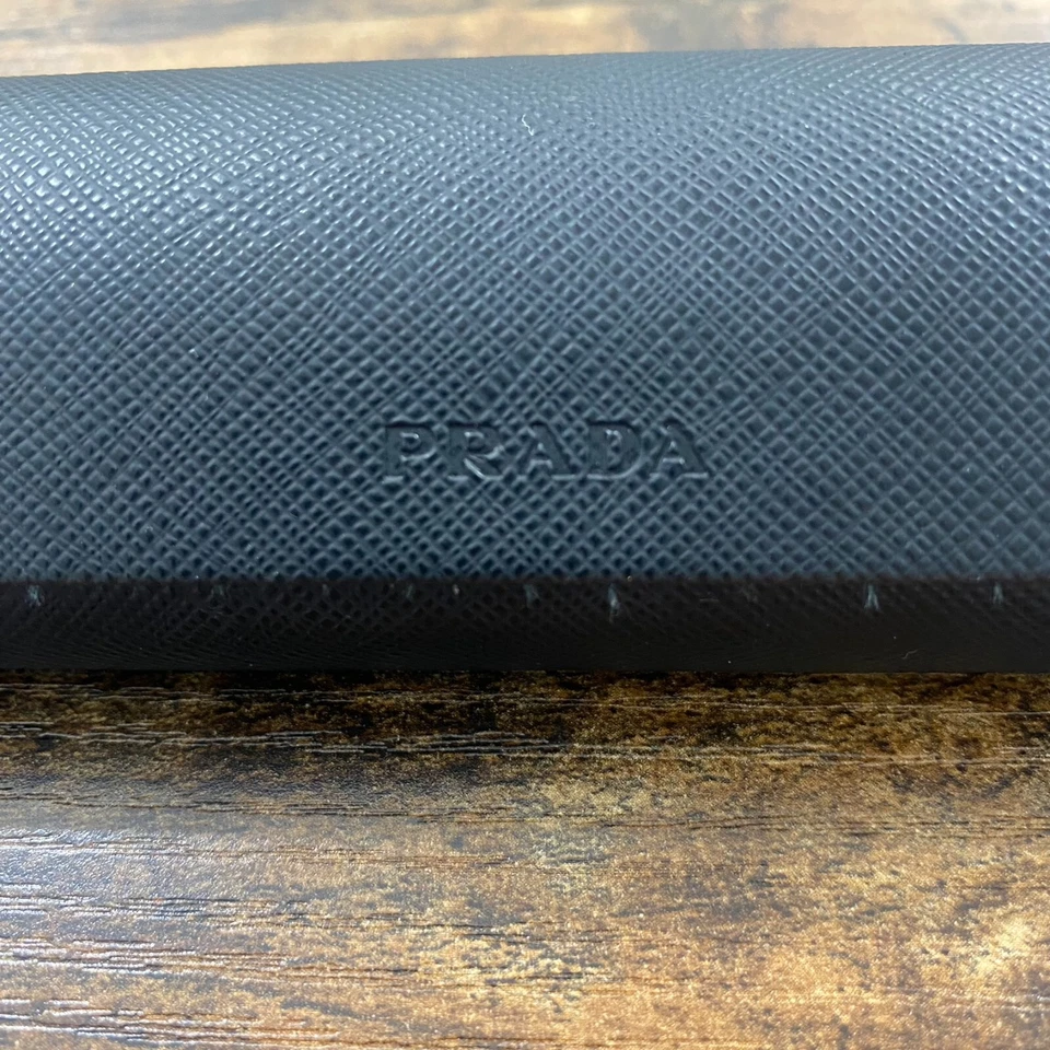 PRADA BLACK sunglasses Eyeglasses Glasses GLASS Case - 311 Foto 2 de 4