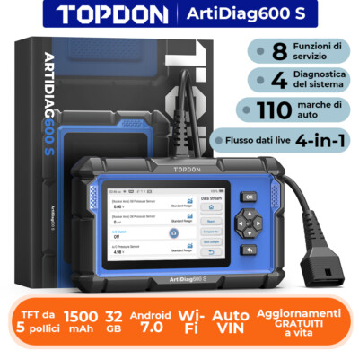 Lettore Codici OBD2 TOPDON AL400-A - 10 Funzioni Per Test Motore E Emissioni Aggiornamento Gratuito 1134437