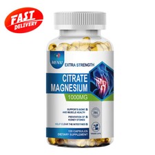 Magnesium Citrate Capsules 1000mg Per Serving -Highest Potency 120 Capsules