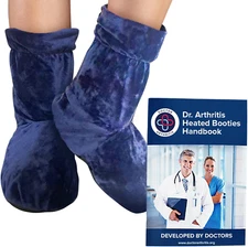 Doctor Developed Heated Booties Foot Warmers for Women & Men Heat Therapy Socks
