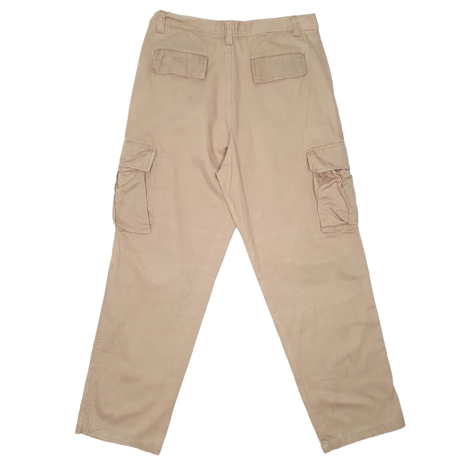 EVOLUTION Combat Pants Cargo Trousers Cotton Beige Mens W34 L32 image 3