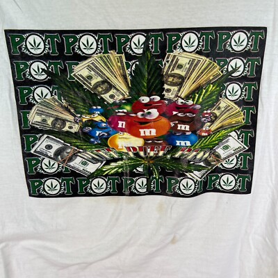 Vintage Puff Puff Pass T Shirt Adult SZ 4XL White Distressed Vintage Puff Puff Pass T Shirt Adult SZ 4XL White Distressed