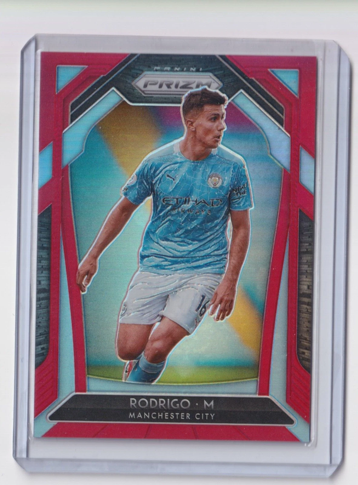 Rodrigo 2020/21 Panini Premier League Red Prizm Refractor #/149