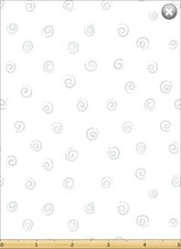 Susybee Basics White Curly Swirl Squiggle Quilt Fabric by 1/2 yd 20053-101
