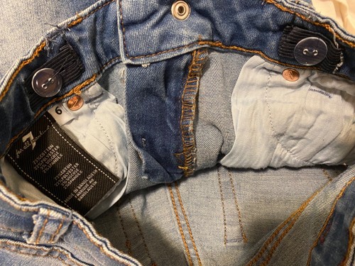 7 for All Mankind Josefina Girl 5-Pocket Cotton Stretch Skinny Jeans Size 6 Blue - Picture 7 of 9