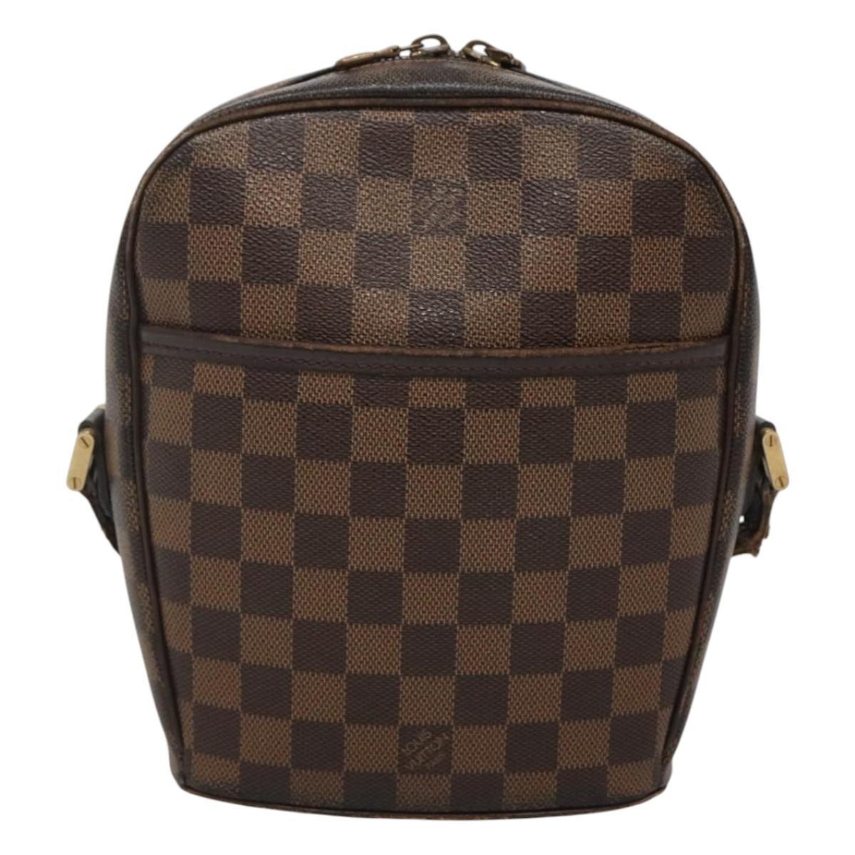 ▲ LOUIS VUITTON ダミエ イパネマPM エベヌ ショルダーバッグ ルイヴィトン イパネマPM ダミエ ショルダーバッグ LOUIS