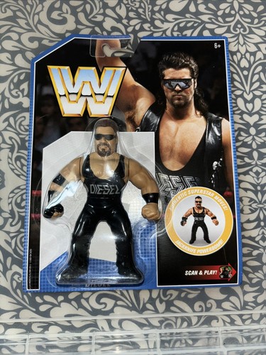 BNIB WWE MATTEL RETRO SERIES 10 DIESEL WRESTLING A...