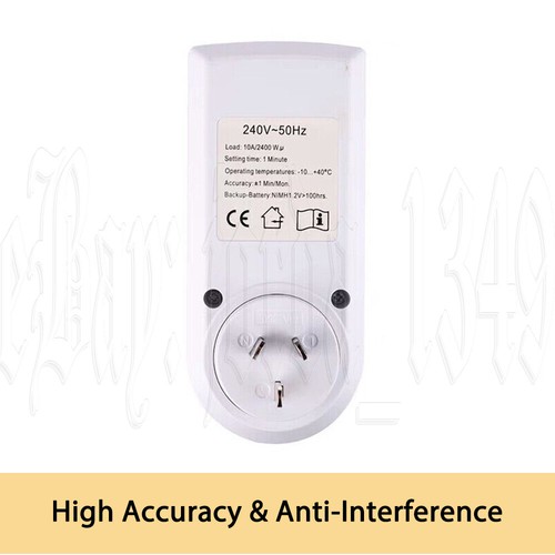 240V Digital Timer Switch Automation Socket Electric Programmable Power AU Plug - Picture 2 of 12